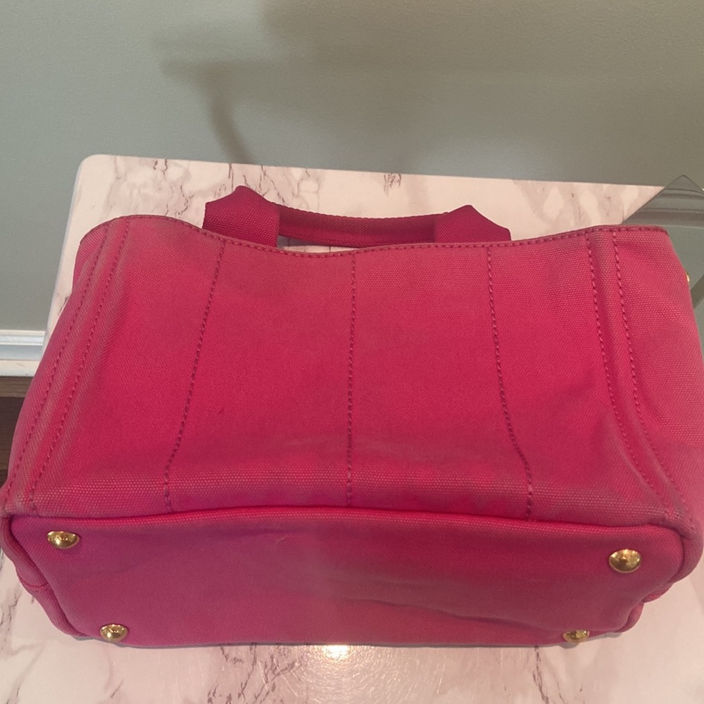 🇮🇹PRADA CABAS HOT PINK CROSSBODY/ TOP HANDLE - Picture 13 of 17